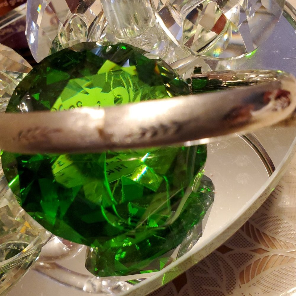 14K white gold bangle beautiful bracelet - Picture 7 of 10
